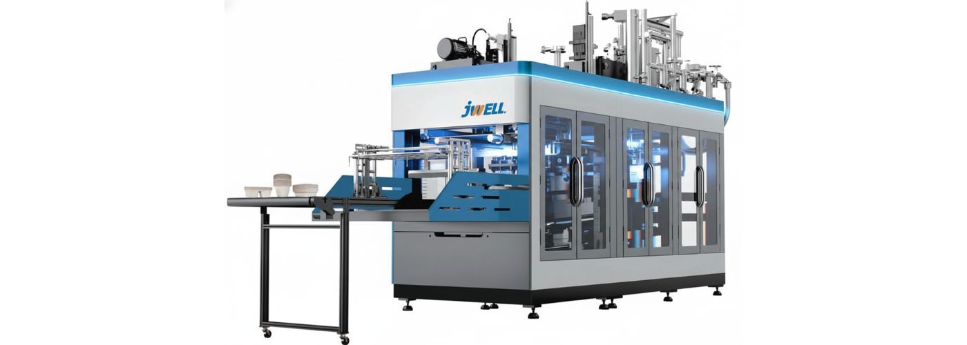 Máquina automática de moldeo de pulpa para envases industriales de alta gama