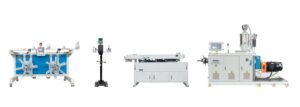Linha de produção horizontal de tubos corrugados de parede dupla