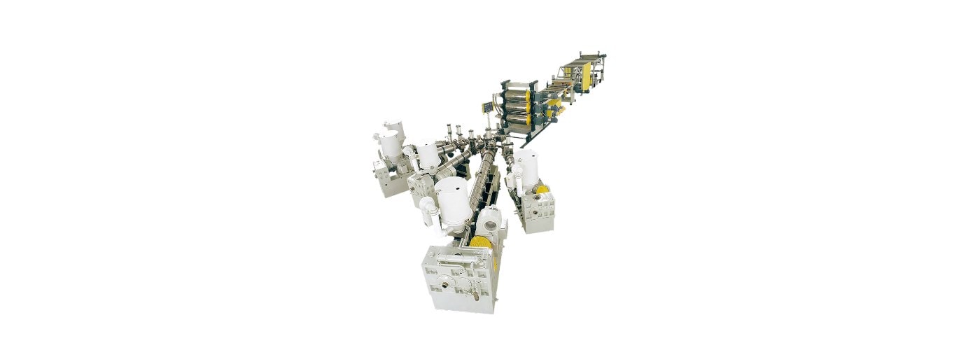 PP, EVA, EVOH, PS and PE Multi-Layer Sheet Co-Extrusion Line