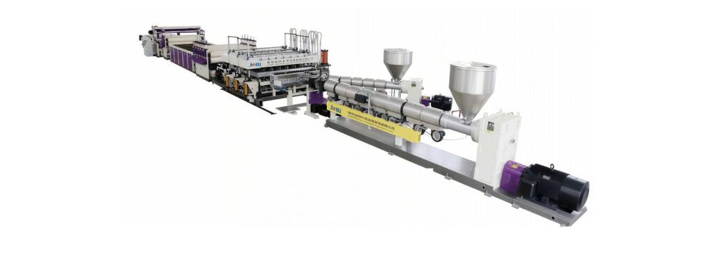 PP Hollow Building Formwork Double Out Extrusion Line (1)