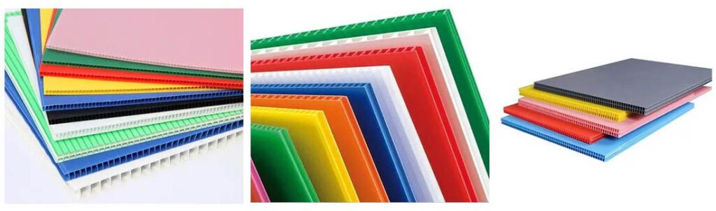 PP, PE Plastic Hollow Cross Section Plate Extrusion Line