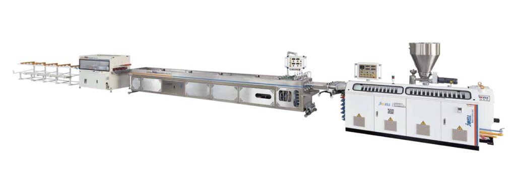 PVC dual pipeFour Pipe Extrusion Line (1)