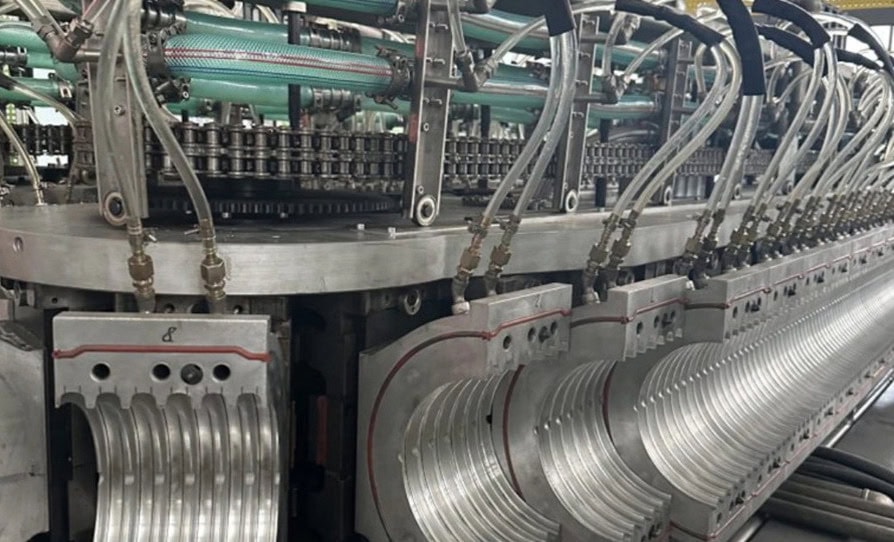 4-Layer Double Wall Corrugated Pipe Extrusion Line Project