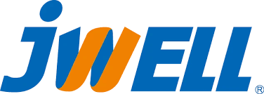 JWELL logo in blue and orange lettering, representing Jwell Machinery in the top 10 extruder manufacturers