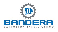 Bandera logo with a gear emblem and the Extrusion Intelligence tagline, listed among top extruder makers