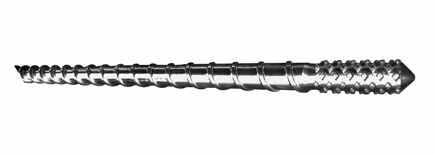Tornillo de hilado de fibra química tipo pasador LTM