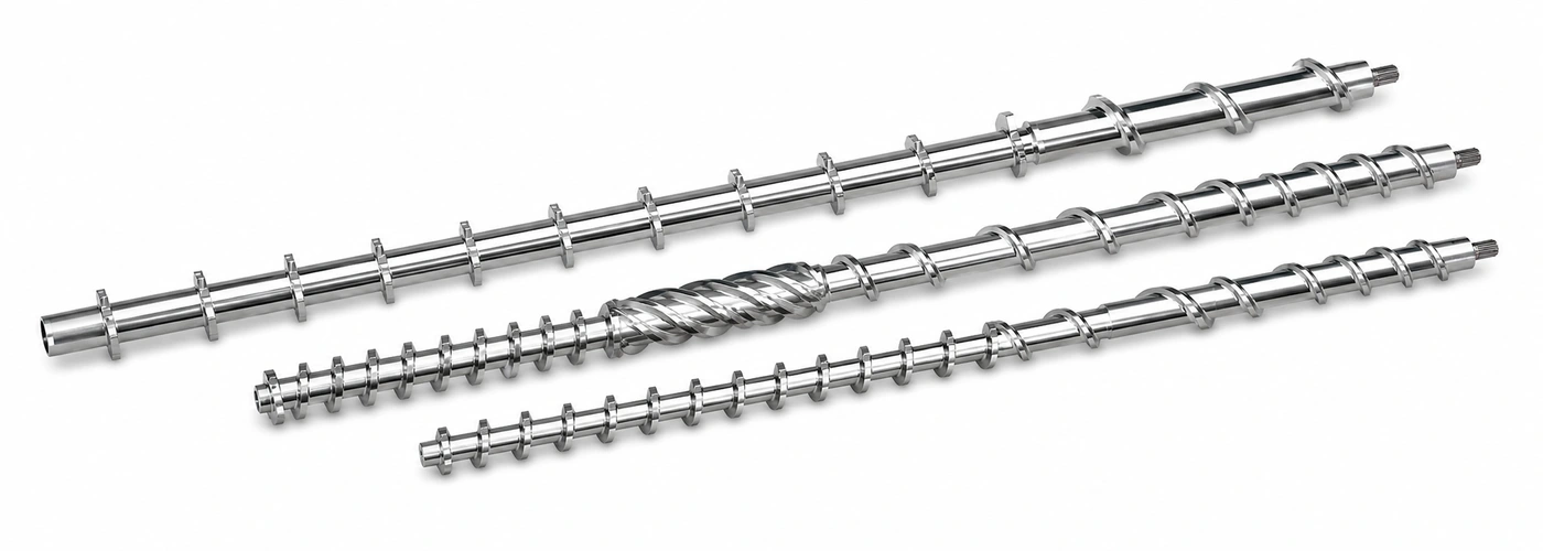 Tornillo extrusor de tuberías