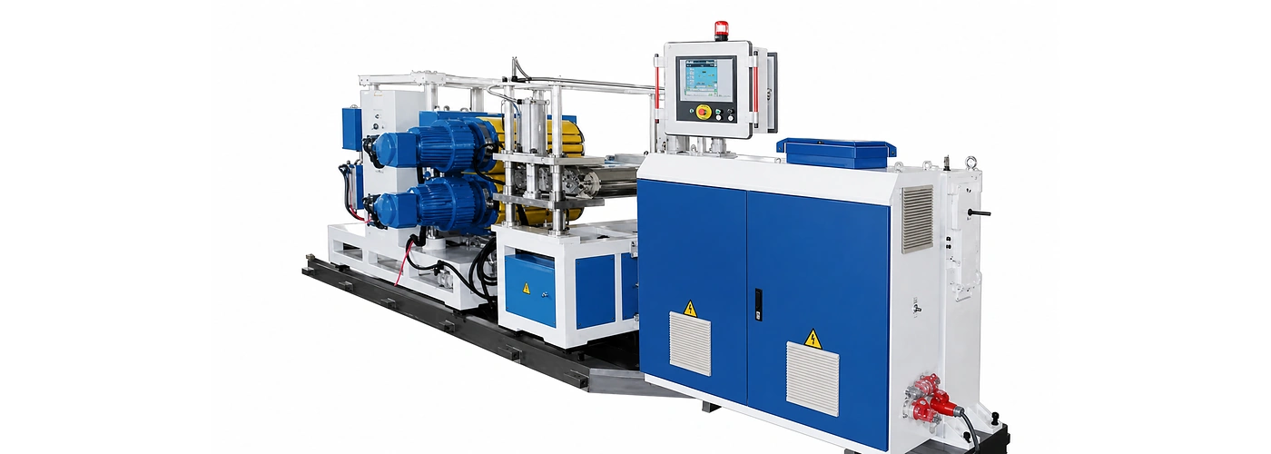 Jwell-Engineering-Plastic-Cold-Push-Extrusion-Line