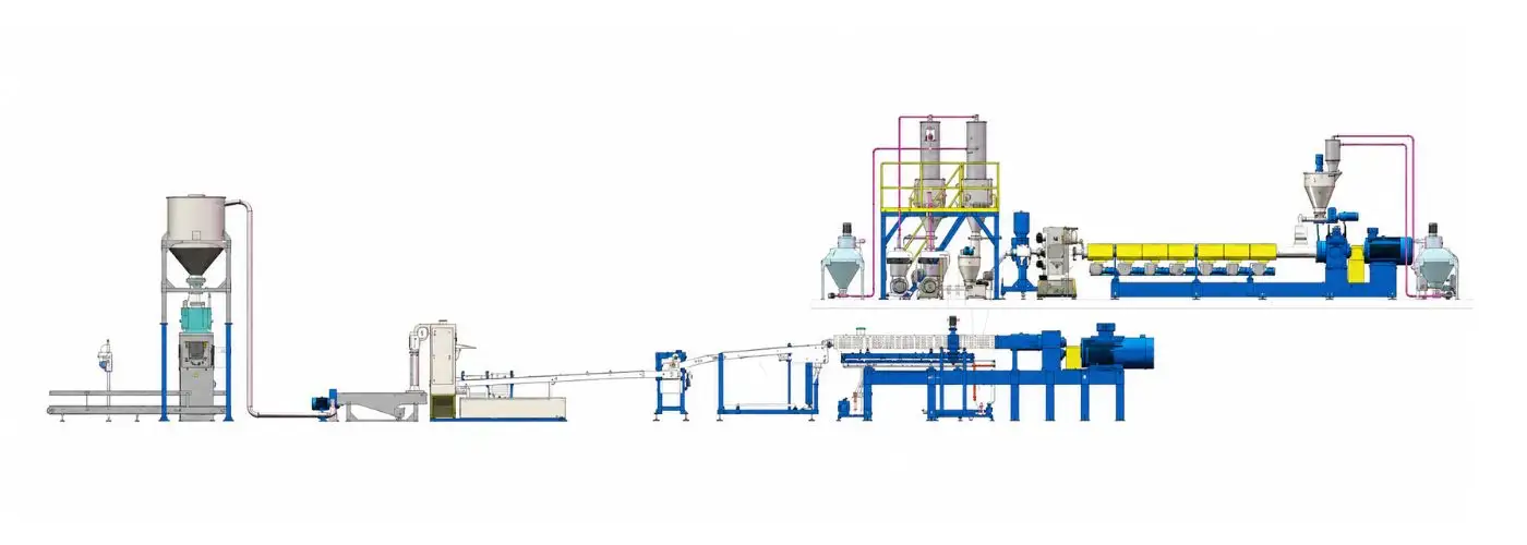 Jwell Single-Screw/Twin-Screw Two-Stage Recycling and Compounding Pelletizing Line