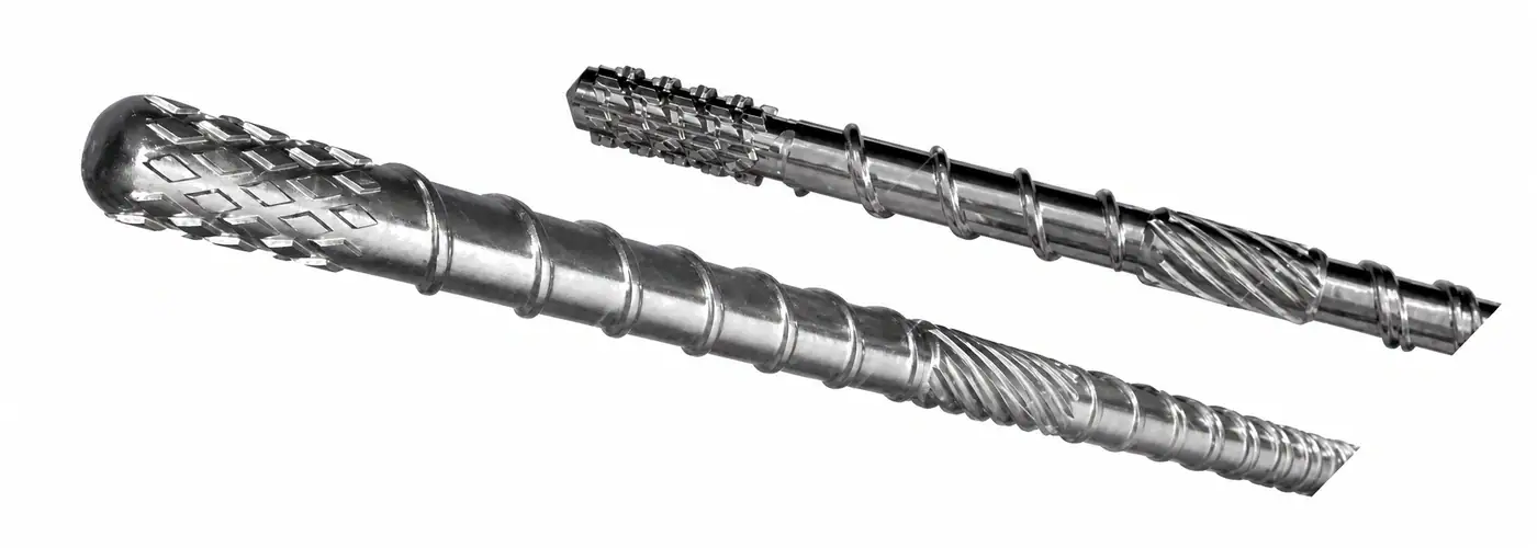 Blow molding series screw
