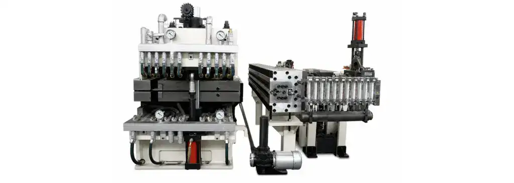 hollow grid sheet die and calibration assembly for PC PP and PE panels