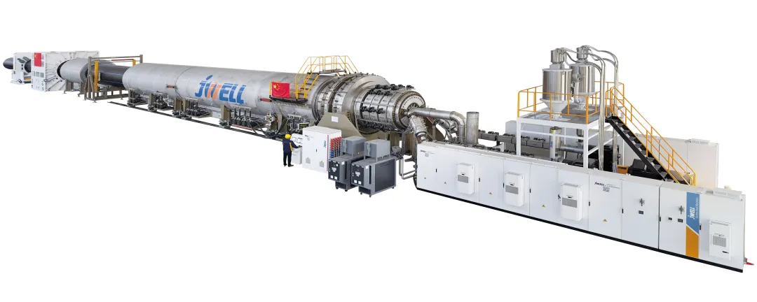 JWELL plastic pipe extrusion production line