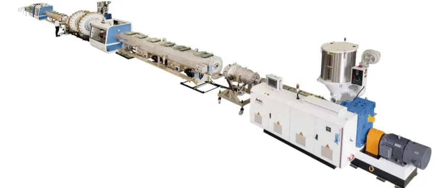 JWELL steel wire mesh reinforced plastic composite pipe production line
