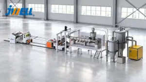 JWELL APET PETG CPET PLA single-screw sheet extrusion line based on the official product render